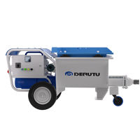 La machine de pulvérisation de mastic de gypse de ciment de Derutu PC 18 pour le chantier réduit le coût et augmente l'efficacité