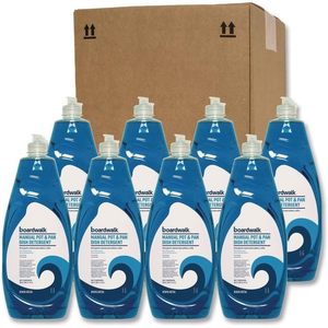 Détergent à vaisselle manuel Boardwalk BWK4856 38 oz, parfum Fresh Breeze (8/carton) - Product Image 4