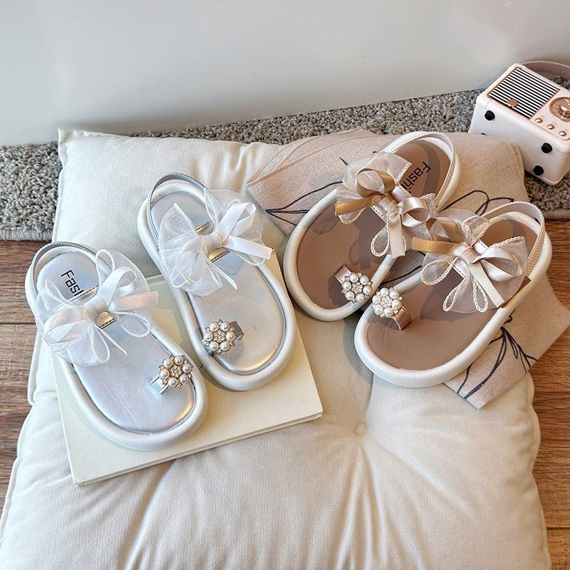 Girls Dress Sandals Size PANDANINJIA Elva Open Toe Cute Flats