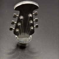 Bouchon de bouteille de vin personnalisé en alliage de zinc, design tête de guitare, vente en gros, cadeau