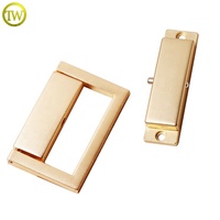 Loquet de serrure en métal doré mat de haute qualité pour boîte en bois, serrures en alliage de sac