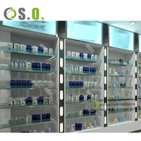 Nouveau design de pharmacie conception de comptoir de magasin médical étagères de pharmacie pour la conception intérieure de magasin de pharmacie