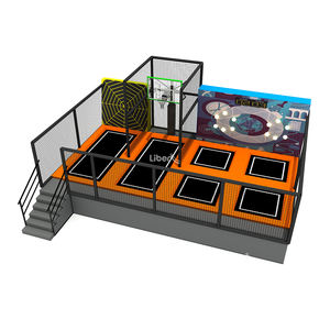 Parque de Trampolines de Interior para Niños con Pared de Araña y Baloncesto - Product Image 2