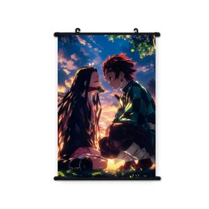 Striscioni appesi Anime personalizzati prezzo di fabbrica Poster di rotolo di tessuto da parete su misura per decorazioni per la casa Poster Anime murali Anime - Product Image 1