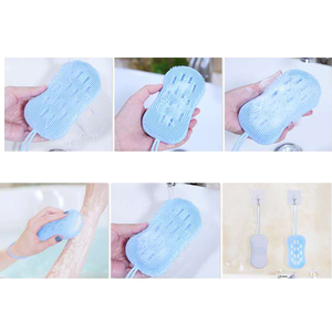 New Style Silicone Bath <b>Body</b> Brush with Pothook <b>Scrub</b> and Wash Toilet Soap Brush - Product Image 6