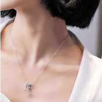 Fine Jewelry Collier pendentif étoile cercle géométrique irrégulier en argent sterling 925 3A Zircon