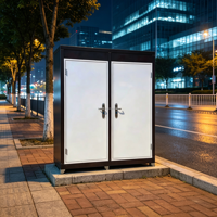 Toilettes mobiles européennes portables en acier, préfabriquées, modulaires, publiques, 2 pièces, pour chantier extérieur et sites touristiques