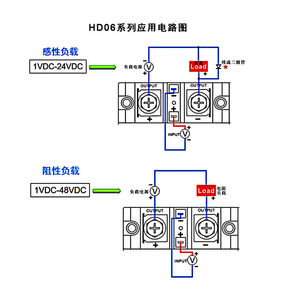 รีเลย์โซลิดสเตตอุตสาหกรรม SSR HD06100D HD0680D HD06120D HD06150D 24VDC ควบคุมด้วยไฟ DC 80A 100A 120A 150A 200A 300A 400A 500A - Product Image 5