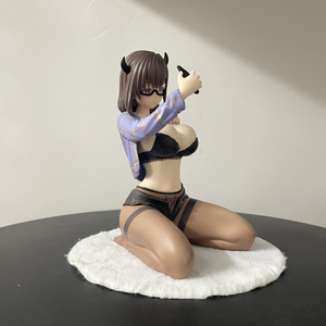 15CM <span class=keywords><strong>Anime</strong></span> Matcha <span class=keywords><strong>Sauce</strong></span> Noir Soie Dressing <span class=keywords><strong>Anime</strong></span>-Figur Original <span class=keywords><strong>Anime</strong></span> Collection Jouet pour Décoration Jouet - Product Image 3
