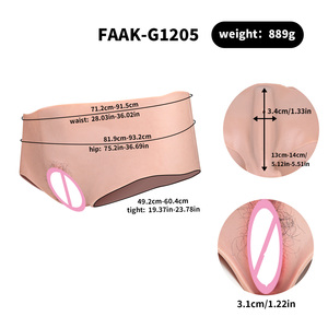 FAAK Sissy New Series Hair-Planted Silicone Feminine Prosthetic Wearable Gaff for Male-to-Female Cross-Dressing Roleplay - Product Image 2