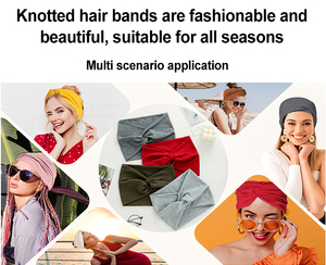 Diademas deportivas de nailon de poliéster coloridas baratas con amortiguación de agarre en seco fino de un proveedor, diademas acanaladas transpirables para ejercicio - Product Image 5