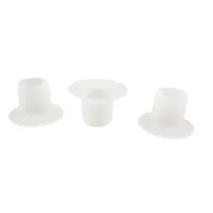 Inserções de flange de silicone fosco para bombas de mama