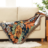 American Country Flower Sofa Handtuch Sofa Outdoor Camping Freizeit gewebte Decke