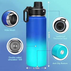 Bouteille isotherme minimaliste en acier inoxydable, écologique, avec infuseur à thé, performance thermique de 12 à 24 heures, plusieurs options - Product Image 4