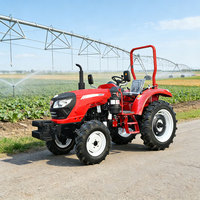 Livraison Gratuite – Mini-tracteur 4x4 de 50 CV avec charrue, moteur diesel YTO puissant, pompe hydraulique et boîte de vitesses agricole pour ferme