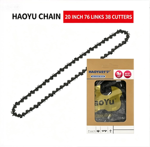 Chaîne de tronçonneuse Haoyu de 16 pouces, <span class=keywords><strong>64</strong></span> <span class=keywords><strong>maillons</strong></span> de transmission, 32 dents de coupe avec boîte de vente au détail, pas de <span class=keywords><strong>3</strong></span>/<span class=keywords><strong>8</strong></span> po / .325 pour tronçonneuse à essence/électrique - Product Image 3
