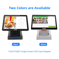 Mesin Kasir Elektronik Anti Gores 15.6 Inch CTP Windows Android All in One POS Terminal dengan Printer 58mm