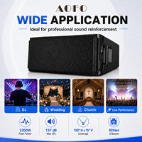 AOFO HDL-30A Altavoz Profesional de Línea Activa, Sistema de Sonido PA con Doble Imán de Ferrita de 10 Pulgadas, 2200W, Portátil