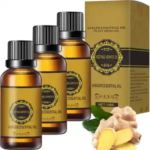 Wholesale Ginger Slimming Oil 30ml Natural Ginger Root Oil Weight Loss Belly Removal Belly Drainage Ginger Slimming Essential Oi