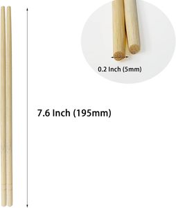 Palillos de Bambú Tensoge Redondos Desechables con Palillos Dentales, Impresión de Logotipo Personalizado, Alta Calidad, Precio Mayorista Chino - Product Image 2