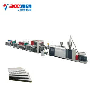 Máquina de fabricación de láminas de placa hueca de PP, línea de producción de placa de construcción de plástico, formwork/plantilla