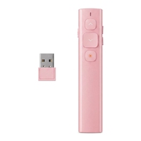 Présentateur sans fil avec pointeur laser rouge, stylo de retournement de page, contrôle du volume, présentation PPT, USB 2.4GHz, télécommande pour PowerPoint, souris