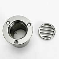 Drain de pont de yacht en acier inoxydable 316 de 2 pouces, drain de sol en deux parties, qualité marine SS316, drain de pont de bateau, quincaillerie marine