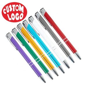 Bolígrafo de Regalo Promocional de Estilo Moderno, Bolígrafo de Regalo Empresarial Brillante, Bolígrafo de Aluminio con Logotipo Personalizado, Bolígrafos de Colores - Product Image 1