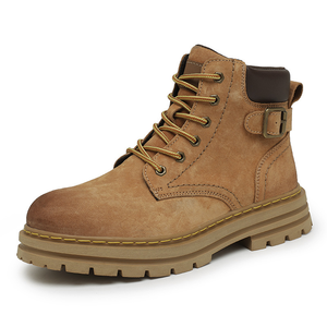 Nouvelles Bottes d'Hiver Décontractées pour Hommes 2026 en Cuir Véritable Imperméables Chaussures de Randonnée Extérieures Respirantes Antidérapantes Chaussures de Montagne Personnalisables - Product Image 4