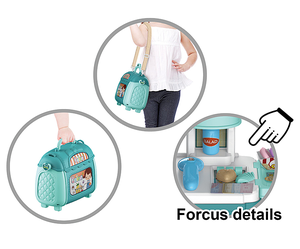 Set Giocattolo 3 in 1: Negozio Mobile, Mini Borsa Messenger per Bambini e Set Supermercato per <span class=keywords><strong>Giochi</strong></span> di Ruolo - Product Image 2