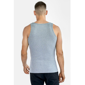 Débardeur sans manches en polyester/coton pour hommes, vêtements respirants pour le fitness, la musculation et la gym, évacuant l'humidité, vente en gros sur mesure - Product Image 3
