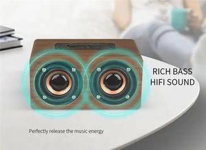 Xiaomi-altavoz inalámbrico de madera con alarma, caja de 5 altavoces de madera azul - Product Image 4