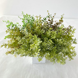 Fleurs artificielles Meiyu Craft, bouquet d'eucalyptus et de feuilles d'érable, 30cm-100cm, décoration de mariage et de maison, verdure - Product Image 1