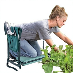 Foldable Garden Kneeler and Seat with Tool Pouch Heavy Duty EVA Foam Padded <b>Kneeling</b> <b>Pad</b> Steel Frame Bench Stool - Product Image 6