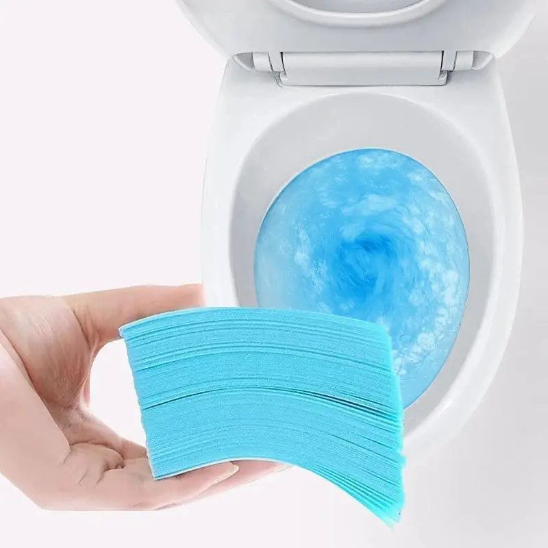 30pcs 가정용 위생 먼지 화장실 청소 종이 시트 변기 클리너 시트
