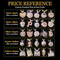 Colgante de Moissanita Iced Out de Moda: Joyería de Retrato de Dibujos Animados con Pavé Completo para Hombre, Regalo de Streetwear
