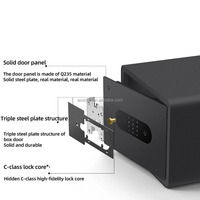 Nouvelle Boîte de Dépôt Sûr Intelligente Mijia Mi Wifi BLE 30cm avec Plaque d'Acier Anti-Perçage et Reconnaissance d'Empreintes Digitales à Semi-Conducteur pour l'Application Xiaomi
