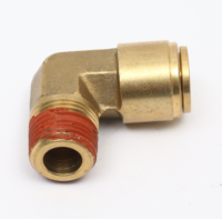 Laiton 90 degrés coude filetage mâle lisse pivotant DOT connecteur de frein à air industriel pneumatique raccord enfichable tuyau industriel