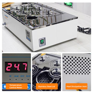 प्रयोगशाला डिजिटल डिस्प्ले स्टेनलेस स्टील स्थिर तापमान उच्च सटीकता पानी स्नान आरt + 5 ~ 100 ऑपरेटिंग रेंज 0.5 - Product Image 3