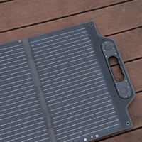 Panneau solaire pliable Essential 100W 19.8V, chargeur intégré, panneaux solaires amovibles pour l'extérieur