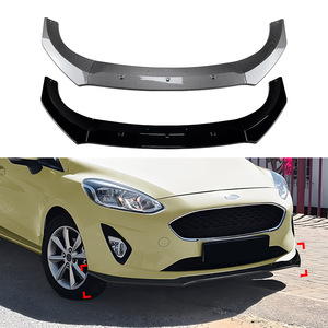 ลิ้นกันชนหน้า Amp-Z ลายคาร์บอนไฟเบอร์ ผิวด้าน สำหรับ Ford Fiesta Mk8 2018-2021 รุ่นมาตรฐาน - Product Image 1