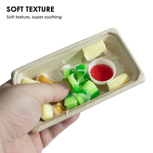 Juguete Sensorial de Gel Suave con Forma de Tteokbokki y Pollo Frito - Alimento Coreano Antiestrés, Diversión Sensorial Viral - Product Image 4