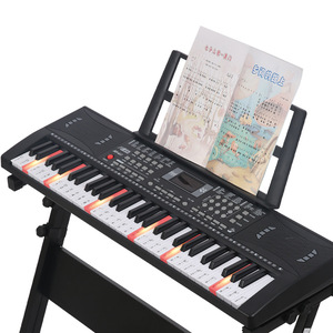 Clavier électronique pour enfants à 61 touches, jouet éducatif pour l'apprentissage précoce de la musique, avec touches lumineuses et livre de chansons, BD-613 - Product Image 1