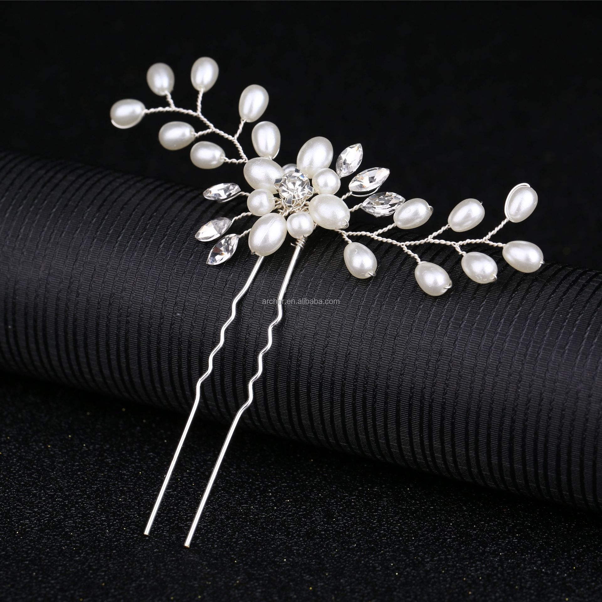 Wedding Pearl Hair Pins Elegant Handmade Decorations