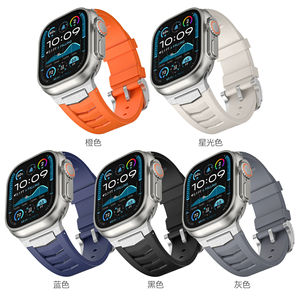 Correa de reloj inteligente azul estética de 22 mm y 41 mm para Panerai Apple Series 8 Nibosi Longiness Men. - Product Image 6