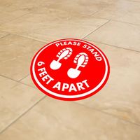 Autocollant de sol en vinyle antidérapant personnalisé, amovible, imperméable, graphique de sol personnalisé, logo personnalisé pour la publicité en magasin, événements, signalisation intérieure