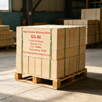 Brique réfractaire à haute teneur en chrome Huaqing, fournie directement par l'usine, GG-86 Cr2O3 86%, densité 4.15, CCS 100MPa, réfractarité 1950°C, pour four