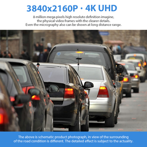 เครื่องบันทึกการขับขี่4K เลนส์คู่พร้อม WiFi GPS 2160P กล่องดำสำหรับรถยนต์ Toyota <span class=keywords><strong>Camry</strong></span> Corolla ทั้งด้านหน้าและด้านหลัง - Product Image 6