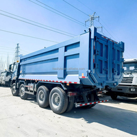 Truk Tipper Tambang HOWO NX 8X4 Terbaru Lampu LED Terang Truk Dump Berat untuk Konstruksi Malam Hari