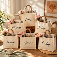 Bolsa de Compras de Lona con Logotipo Personalizado al por Mayor, con Cierre de Cremallera, para Publicidad, Regalos, Bodas, Uso en la Playa, Material Ecológico